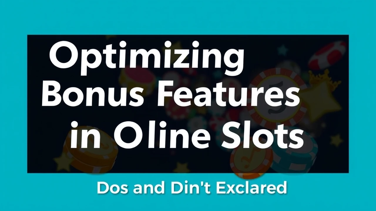 Optimizing Bonus Features in Online Slots: Dos and Don'ts Explained